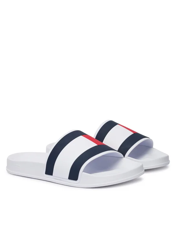 ciabatte tommy hilfiger core hilfiger flag pool slide fm0fm05798 bianco 0000305785039 ciabatte tommy hilfiger core hilfiger flag pool slide fm0fm05798 bianco 0000305785039