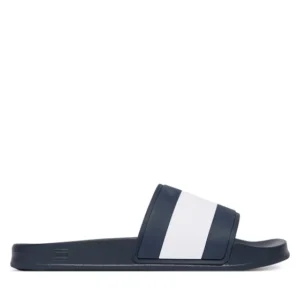 ciabatte tommy hilfiger core hilfiger flag pool slide fm0fm05798 blu 0000305779434