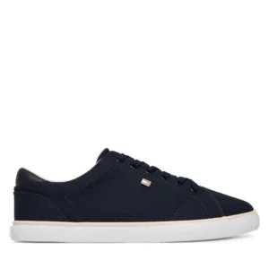 tommy hilfiger sneakers th low profile vulc canvas fw0fw09102 blu scuro 0000305780089