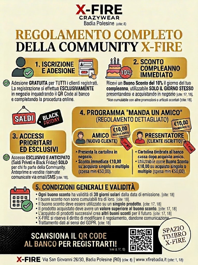 regolameto per bancone cassa